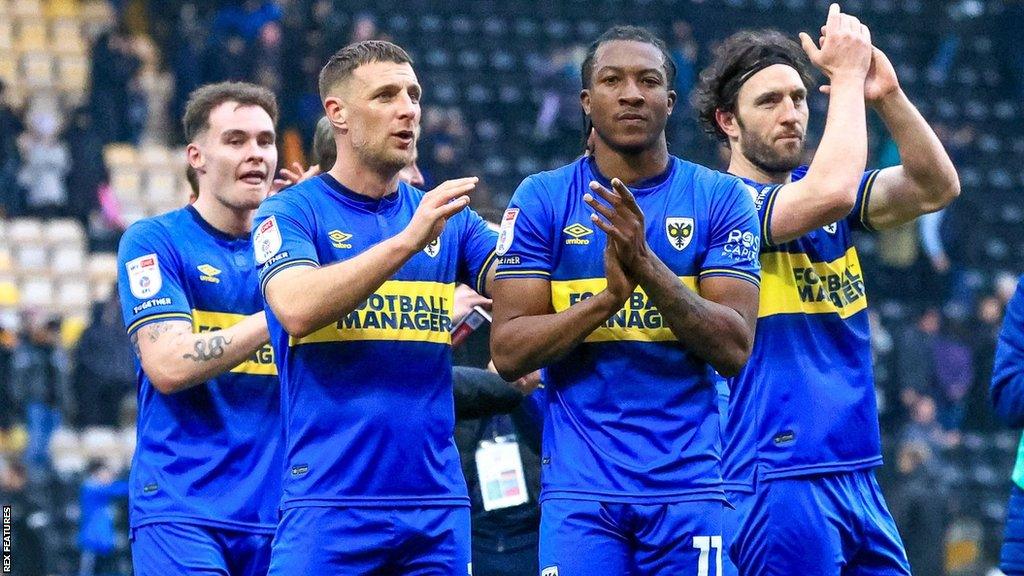 The squad after a win at Plough Lane